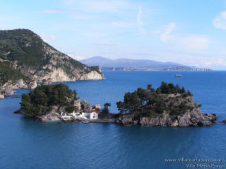 the islet of Parga